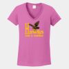 Ladies Heavy Cotton ™ 100% Cotton V Neck T Shirt Thumbnail