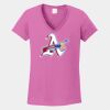 Ladies Heavy Cotton ™ 100% Cotton V Neck T Shirt Thumbnail