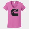 Ladies Heavy Cotton ™ 100% Cotton V Neck T Shirt Thumbnail