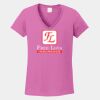Ladies Heavy Cotton ™ 100% Cotton V Neck T Shirt Thumbnail