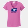 Ladies Heavy Cotton ™ 100% Cotton V Neck T Shirt Thumbnail
