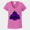 Ladies Heavy Cotton ™ 100% Cotton V Neck T Shirt Thumbnail