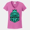 Ladies Heavy Cotton ™ 100% Cotton V Neck T Shirt Thumbnail