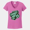 Ladies Heavy Cotton ™ 100% Cotton V Neck T Shirt Thumbnail