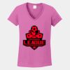 Ladies Heavy Cotton ™ 100% Cotton V Neck T Shirt Thumbnail