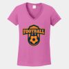 Ladies Heavy Cotton ™ 100% Cotton V Neck T Shirt Thumbnail