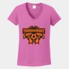 Ladies Heavy Cotton ™ 100% Cotton V Neck T Shirt Thumbnail