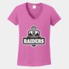 Ladies Heavy Cotton ™ 100% Cotton V Neck T Shirt Thumbnail
