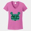 Ladies Heavy Cotton ™ 100% Cotton V Neck T Shirt Thumbnail