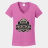 Ladies Heavy Cotton ™ 100% Cotton V Neck T Shirt Thumbnail
