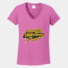 Ladies Heavy Cotton ™ 100% Cotton V Neck T Shirt Thumbnail