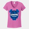 Ladies Heavy Cotton ™ 100% Cotton V Neck T Shirt Thumbnail