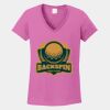 Ladies Heavy Cotton ™ 100% Cotton V Neck T Shirt Thumbnail