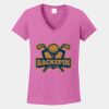 Ladies Heavy Cotton ™ 100% Cotton V Neck T Shirt Thumbnail