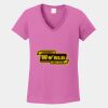 Ladies Heavy Cotton ™ 100% Cotton V Neck T Shirt Thumbnail