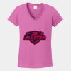 Ladies Heavy Cotton ™ 100% Cotton V Neck T Shirt Thumbnail