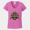 Ladies Heavy Cotton ™ 100% Cotton V Neck T Shirt Thumbnail