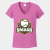 Ladies Heavy Cotton ™ 100% Cotton V Neck T Shirt Thumbnail