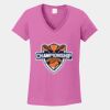 Ladies Heavy Cotton ™ 100% Cotton V Neck T Shirt Thumbnail