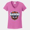 Ladies Heavy Cotton ™ 100% Cotton V Neck T Shirt Thumbnail