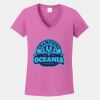 Ladies Heavy Cotton ™ 100% Cotton V Neck T Shirt Thumbnail
