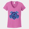 Ladies Heavy Cotton ™ 100% Cotton V Neck T Shirt Thumbnail