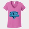 Ladies Heavy Cotton ™ 100% Cotton V Neck T Shirt Thumbnail