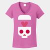 Ladies Heavy Cotton ™ 100% Cotton V Neck T Shirt Thumbnail