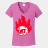 Ladies Heavy Cotton ™ 100% Cotton V Neck T Shirt Thumbnail