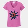 Ladies Heavy Cotton ™ 100% Cotton V Neck T Shirt Thumbnail
