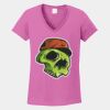 Ladies Heavy Cotton ™ 100% Cotton V Neck T Shirt Thumbnail