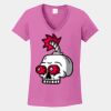 Ladies Heavy Cotton ™ 100% Cotton V Neck T Shirt Thumbnail