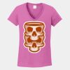 Ladies Heavy Cotton ™ 100% Cotton V Neck T Shirt Thumbnail