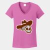 Ladies Heavy Cotton ™ 100% Cotton V Neck T Shirt Thumbnail