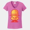 Ladies Heavy Cotton ™ 100% Cotton V Neck T Shirt Thumbnail