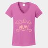 Ladies Heavy Cotton ™ 100% Cotton V Neck T Shirt Thumbnail