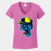 Ladies Heavy Cotton ™ 100% Cotton V Neck T Shirt Thumbnail