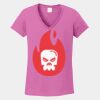 Ladies Heavy Cotton ™ 100% Cotton V Neck T Shirt Thumbnail