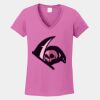 Ladies Heavy Cotton ™ 100% Cotton V Neck T Shirt Thumbnail