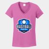 Ladies Heavy Cotton ™ 100% Cotton V Neck T Shirt Thumbnail