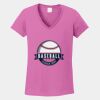 Ladies Heavy Cotton ™ 100% Cotton V Neck T Shirt Thumbnail