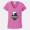 Ladies Heavy Cotton ™ 100% Cotton V Neck T Shirt Thumbnail