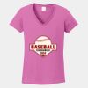 Ladies Heavy Cotton ™ 100% Cotton V Neck T Shirt Thumbnail