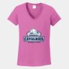 Ladies Heavy Cotton ™ 100% Cotton V Neck T Shirt Thumbnail