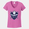 Ladies Heavy Cotton ™ 100% Cotton V Neck T Shirt Thumbnail