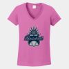 Ladies Heavy Cotton ™ 100% Cotton V Neck T Shirt Thumbnail