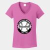Ladies Heavy Cotton ™ 100% Cotton V Neck T Shirt Thumbnail