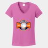 Ladies Heavy Cotton ™ 100% Cotton V Neck T Shirt Thumbnail