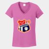 Ladies Heavy Cotton ™ 100% Cotton V Neck T Shirt Thumbnail