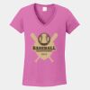 Ladies Heavy Cotton ™ 100% Cotton V Neck T Shirt Thumbnail